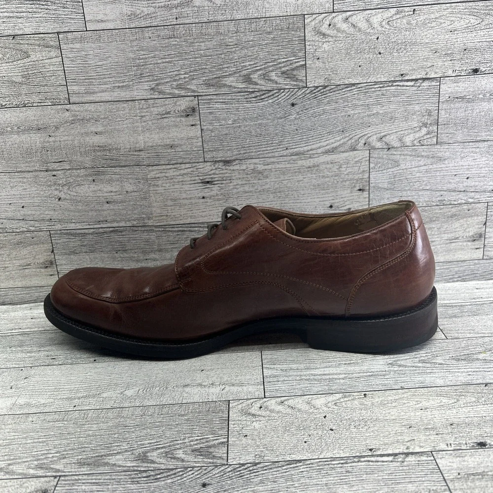 Johnston Murphy Signature Series Brown Sheepskin Oxford Dress Shoes‎ Men Sz 9.5W